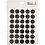 Creativ Company Krijtbord stickers, cirkels en spreekballonnen, vel 14x18 cm, zwart, 2 div vellen/ 1 doos
