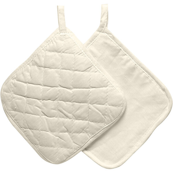 Creativ Company Pannenlappen, afm 20x20 cm, 115 gr, licht naturel, 4 stuk/ 1 doos