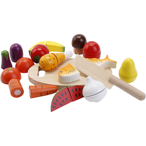 VIGA VIGA snijvoedsel speelset, 26 onderdelen/ 1 set