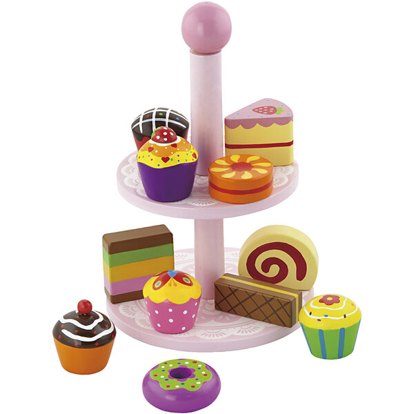 VIGA VIGA cupcakes met taartplateau, afm 25,5 cm, 1 set