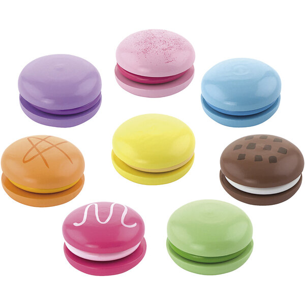 VIGA VIGA houten macarons, afm 4,5 cm, 8 stuk/ 1 doos