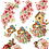 Creativ Company 3D vellen, bloemen en vogels, vel 21x30 cm, 4 vel/ 1 doos