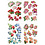Creativ Company 3D vellen, bloemen, vel 21x30 cm, 4 vel/ 1 doos