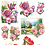 Creativ Company 3D vellen, bloemen en vlinders, vel 21x30 cm, 4 vel/ 1 doos
