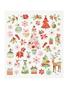 Creativ Company Stickers, romantische kerst, vel 15x16,5 cm, 1 vel