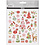 Creativ Company Stickers, romantische kerst, vel 15x16,5 cm, ca. 43 stuk, 1 vel