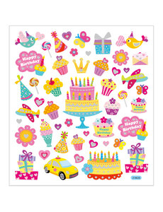 Creativ Company Stickers, verjaardag, vel 15x16,5 cm, 1 vel