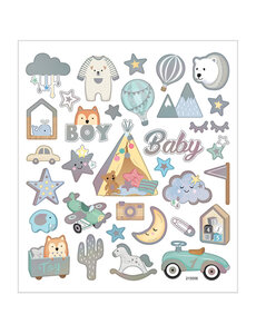 Creativ Company Stickers, baby boy, vel 15x16,5 cm, 1 vel