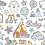 Creativ Company Stickers, baby boy, vel 15x16,5 cm, ca. 32 stuk, 1 vel