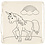 Creativ Company Rugzak, unicorns, afm 37x41 cm, 110 gr, licht naturel, 1 stuk