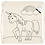 Creativ Company Rugzak, unicorns, afm 37x41 cm, 110 gr, licht naturel, 1 stuk