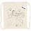Creativ Company Rugzak, zeemeermin, afm 37x41 cm, 110 gr, licht naturel, 1 stuk
