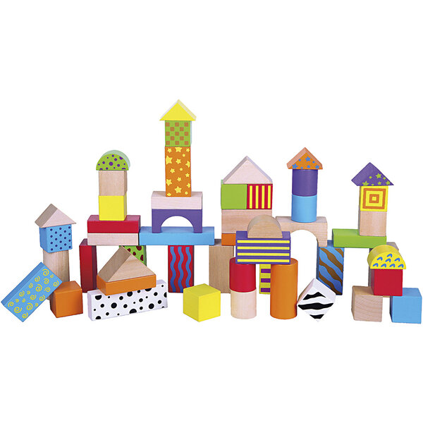 VIGA VIGA houten blokken, afm 3 cm, 50 onderdelen/ 1 set