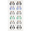 Creativ Company Index stickers, vel 7,5x15 cm, 10 doos/ 1 doos