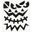 Creativ Company Stickers, Halloween - grote gezichten, vel 15x16,5 cm, 1 vel