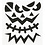 Creativ Company Stickers, Halloween - grote gezichten, vel 15x16,5 cm, 1 vel