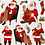 Creativ Company Stickers, klassieke kerstman, vel 15x16,5 cm, ca. 22 stuk, 1 vel