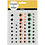 Creativ Company Wiebelogen, zelfklevend, d 6+8+10+12+15 mm, groen, oranje, wit, 54 stuk, 1 vel