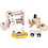 VIGA VIGA Meubilair voor poppenhuis, de kinderkamer, afm 2x2x7,5 cm, 8 onderdelen/ 1 set