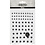 Creativ Company Wiebelogen, zelfklevend, d 8+12+14 mm, wit, 69 stuk, 1 vel
