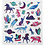Creativ Company Stickers, Dieren, vel 15x16,5 cm, 1 vel