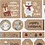 Creativ Company Stickers, Kerst, vel 15x16,5 cm, 1 vel