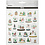 Creativ Company Stickers, sneeuwbollen, vel 15x16,5 cm, 1 vel