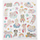 Creativ Company Stickers, unicorn katten, vel 15x16,5 cm, 1 vel