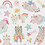 Creativ Company Stickers, unicorn katten, vel 15x16,5 cm, 1 vel