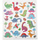 Creativ Company Stickers, Dino's, vel 15x16,5 cm, 1 vel