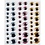 Creativ Company Wiebelogen, d 8+10+12+15 mm, lichtblauw, goud, lichtrood, 54 stuk/ 1 vel