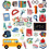 Creativ Company Stickers, terug naar school, vel 15x16,5 cm, ca. 32 stuk, 1 vel