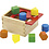 VIGA VIGA houten vormensorteerder, afm 13x13x8 cm, 1 stuk