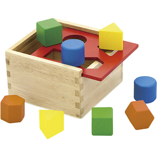 VIGA VIGA houten vormensorteerder, afm 13x13x8 cm, 1 stuk