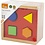 VIGA VIGA houten vormensorteerder, afm 13x13x8 cm, 1 stuk