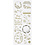 Creativ Company Stickers, vogels, vel 10x24 cm, ca. 17 stuk, goud, 1 vel