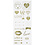 Creativ Company Stickers, love, vel 10x24 cm, ca. 14 stuk, goud, 1 vel