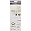 Creativ Company Stickers, love, vel 10x24 cm, ca. 14 stuk, goud, 1 vel