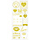 Creativ Company Stickers, love, vel 10x24 cm, ca. 14 stuk, goud, 1 vel