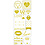 Creativ Company Stickers, love, vel 10x24 cm, ca. 14 stuk, goud, 1 vel