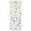 Creativ Company Stickers, kerst sterren, vel 10x24 cm, ca. 29 stuk, goud, 1 vel