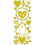 Creativ Company Stickers, harten, vel 10x24 cm, ca. 33 stuk, goud, 1 vel