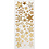 Creativ Company Stickers, sterren, vel 10x24 cm, ca. 52 stuk, goud, 1 vel