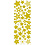 Creativ Company Stickers, sterren, vel 10x24 cm, ca. 52 stuk, goud, 1 vel