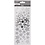 Creativ Company Stickers, sterren, vel 10x24 cm, ca. 52 stuk, zilver, 1 vel