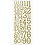 Creativ Company Glitterstickers, cijfers, vel 10x24 cm, goud, 2 vel/ 1 doos