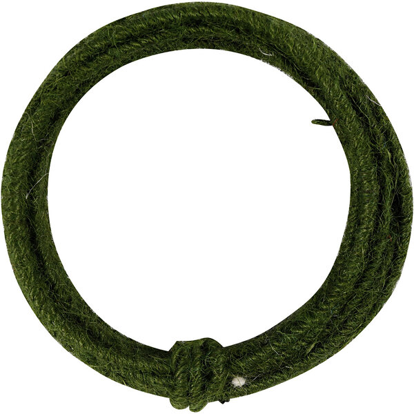 Creativ Company Jute koord, dikte 2-4 mm, groen, 3 m/ 1 doos