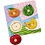 VIGA VIGA houten knoppuzzels, fruit, afm 22x22 cm, 4 delen, 1 stuk