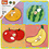 VIGA VIGA houten knoppuzzels, fruit, afm 22x22 cm, 4 delen, 1 stuk