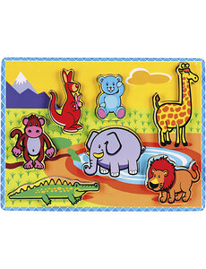 VIGA VIGA stevige houten legpuzzel